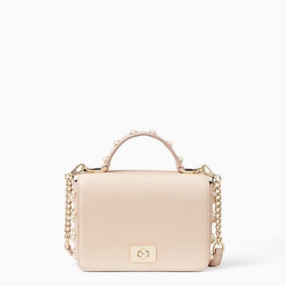 kate spade Pearl Beige MINI Shoulder Bag Purse - Picture 4 of 7